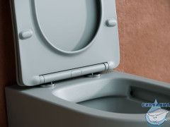 Унитаз подвесной безободковый Ceramicanova Balearica Rimless CN6000MH с сиденьем быстросъемным Soft Close (микролифт)