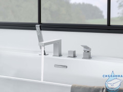 Смеситель для ванны на борт Aquatek Либра AQ1648CR (хром)