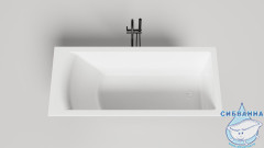 Ванна из искусственного камня Salini Cascata Kit 170x70 (материал Sapirit, белый глянцевый)