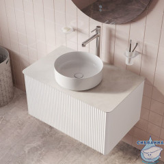 Столешница, керамогранит, 80 см, cветло-серый бетон, Optima Home, IDDIS, OPH80W0i89