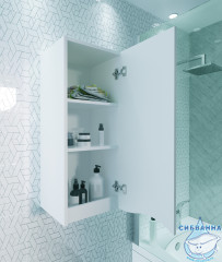 Шкаф 1Marka Этюд 35 (1 дверка) белый глянец