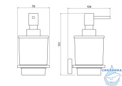 Дозатор для жидкого мыла Aquatek Вега AQ4305CR