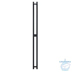 Полотенцесушитель электрический Terminus Duo 11х160 квадратная (с возможностью скрытого подключения) (черный муар)