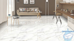 Плитка керамогранитная AZARIO PAVONAZA WHITE 60х60 Glossy (E103082160G)