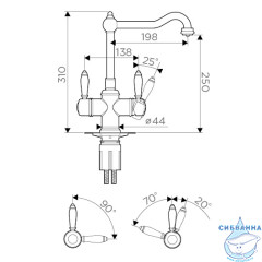 Смеситель для кухни Omoikiri Tottori 4994009 (бронза)