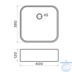 Раковина на столешницу 40 см Omoikiri June-MI 4972076