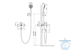 Смеситель для ванны Aquatek Оберон AQ1249BG (золото шлифованное)