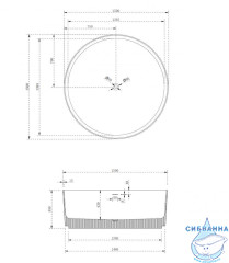 Ванна из искусственного камня ABBER Stein 150x150 AS9679Blau