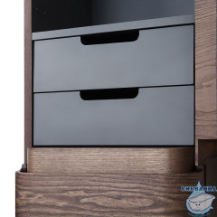 Шкаф пенал Am.Pm Sensation 40 R орех