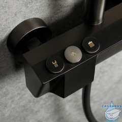 Душевая система Calypso CS24121-9 300 1 режим (оружейная сталь)