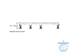 Металлический каркас Jacob Delafon для поддона до размера 120 см