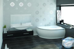 Ванна из литьевого мрамора Esse Navigare L 174x112