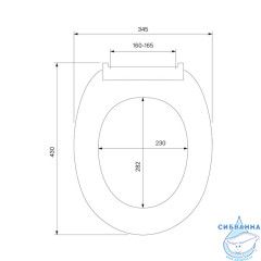 Сиденье для унитаза ID 01 046.1 белое