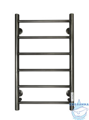 Полотенцесушитель электрический Санприз Аврора П6 40х70  (оружейная сталь) (подключение универсальное)