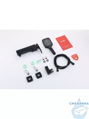 Смеситель для ванны Raglo R02.30.06 с душевым гарнитуром (черный)