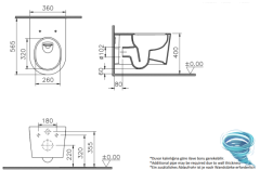Унитаз подвесной безободковый VitrA Nest QuantumFlush 7870B403-0075 с сиденьем Soft Close (микролифт)