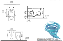 Унитаз подвесной безободковый VitrA Nest QuantumFlush 7870B403-0075 с сиденьем Soft Close (микролифт)