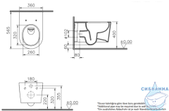 Унитаз подвесной безободковый VitrA Nest QuantumFlush 7870B403-0075 с сиденьем Soft Close (микролифт)