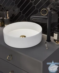 Смеситель для раковины Jacob Delafon Vivienne Signature E38683-LB3-BL (черный/латунь)