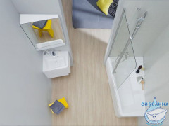 Угловое зеркало Ravak 10° 65 L белый X000001076