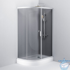 Душевое ограждение AM.PM Like Solo Slide 120х80 W83G-302U120CG64 профиль хром, стекло тонированное (без поддона)