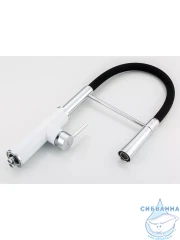 Смеситель кухни Frap F4452-8 (белый/черный)