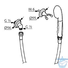 Pучной душ Kludi Adlon 2710505