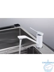 Смеситель кухни Frap F4545 (белый матовый)