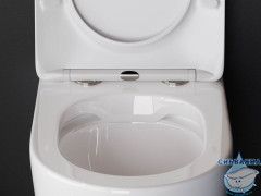 Унитаз приставной безободковый Ceramicanova Highlight Rimless CN1812 с сиденьем Soft Close (микролифт)