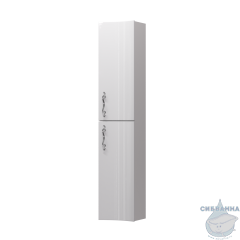 Пенал 1Marka Amethyst 30П (2 дверки) White L выпуклый