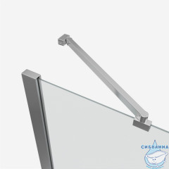 Шторка для ванны Encanto Alto 110х135 профиль хром, стекло прозрачное EG110.5111A