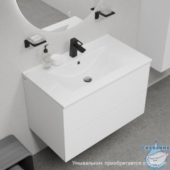 Тумба подвесная, 80 см, белый, Bild, IDDIS, BIL80W0i95 подходит умыв. 0138000i28