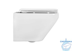 Унитаз подвесной безободковый Aquatek Лира AQ1155-00 с сиденьем Soft Close (микролифт)