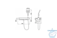 Смеситель для души Allen Brau Infinity 265496 (черный матовый)