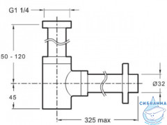 Сифон для раковины Jacob Delafon E78297-CP