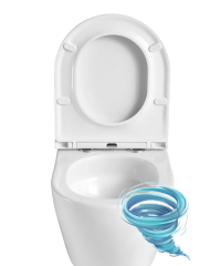 Унитаз подвесной безободковый Azario Grado AZ-0046-UQ3  с сиденьем быстросъемным Soft Close (микролифт)