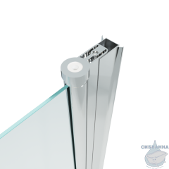 Шторка для ванны Тритон Соло 75х140 профиль хром, стекло прозрачное