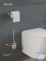 Ершик для унитаза Lemark Пушкин LMA-8621S-C (хром)