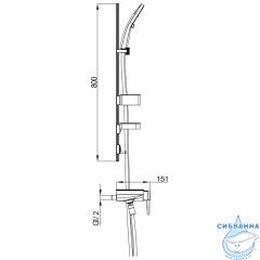 Смеситель для ванны с душевым гарнитуром Gappo G3296-20 (хром)
