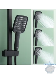Душевая система Raglo 340 1 режим R01.24.06 (черный)