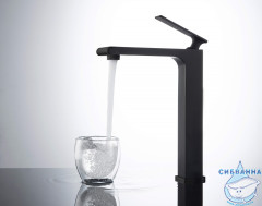 Смеситель для раковины Timo Anni 2711/03F (без донного клапана) (черный матовый)