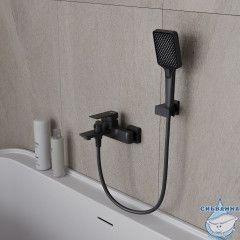 Смеситель для ванны Oliveeka D-Line OL-639003A-MB (черный матовый)