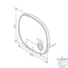 Зеркало Am.Pm Func 80 см M8FMOX0803SA