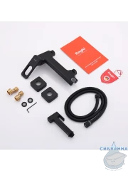 Смеситель с гигиеническим душем Raglo R51.51.06 (черный матовый)