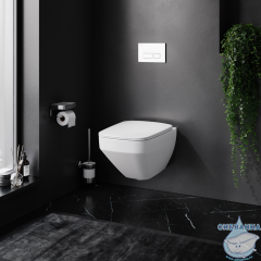 Инсталляция AM.PM с кнопкой смыва в комплекте с унитазом AM.PM Inspire V2 FlashClean c сиденьем Soft close (микролифт) IS47001.50A1700