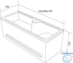 Тумба подвесная 1Marka Tiny S 60П с раковиной Tiny S 60 белый глянец