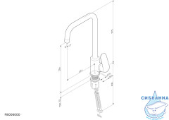 Смеситель для кухни AM.PM Like F8006022 (черный матовый)