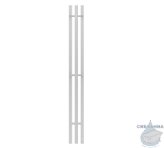 Полотенцесушитель электрический Terminus Tres 15х160 квадратная (с возможностью скрытого подключения) (белый матовый)