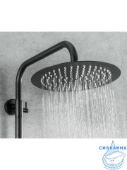 Душевая система Frap F24801-6 250 1 режим (черный матовый)