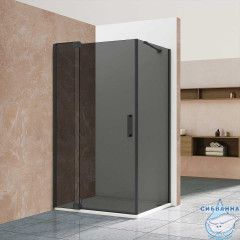 Душевое ограждение Vincea Extra 100-110x90 профиль черный, стекло тонированное VSR-1E101190CGB